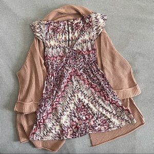 Free People Abstract Floral Dress